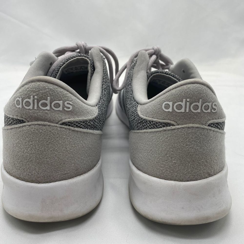 Adidas Gray Cloudfoam Lace Up Sneakers Size 8.5 - Picture 5 of 9